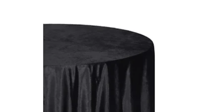 Black (Economy) Velvet 120″ Round