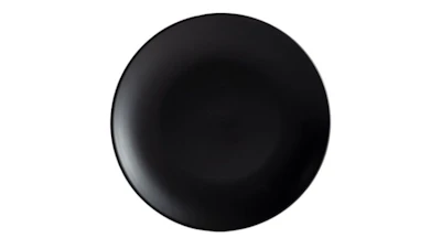 Black Matte China Salad Plate 9″