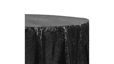 Black Sequin 108″ Round