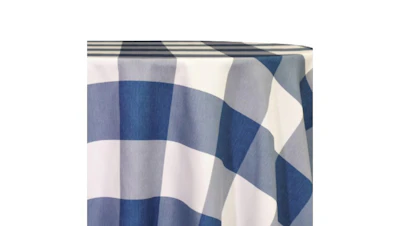 Blue Hampton Checker (Lux) 90″ x 156″ Rectangle