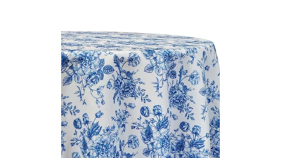 Blue Toile 90″ x 156″ Rectangle