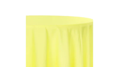 Canary Yellow Polyester 132″ Round