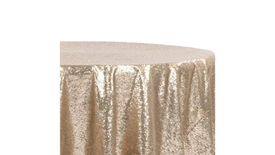 Champagne Sequin 108″ Round