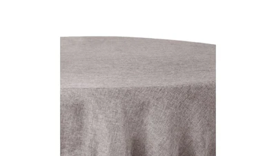 Charcoal Faux Burlap 120″ Round