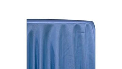 Copenhagen Blue Shantung 132″ Round