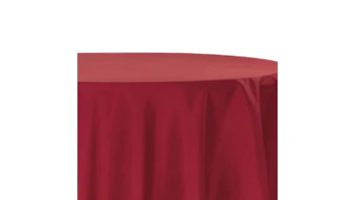 Cranberry Polyester 90″ Round