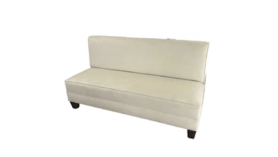 Dawn Ivory Velvet Banquette