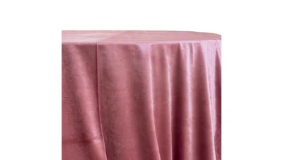 Dusty Rose (Lux) Velvet 132″ Round