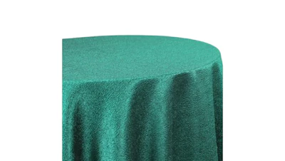 Emerald City Green Textured Satin 120″ Round