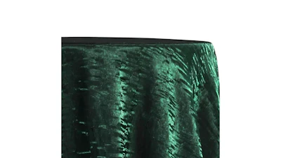 Forest Green Iridescent Crushed Taffeta 132″ Round
