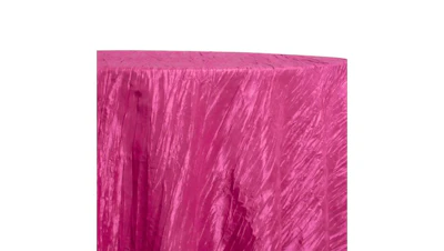 Fuchsia Pink Lux Accordion Taffeta 132″ Round