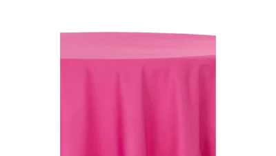 Fuchsia Pink Polyester 90″ Round