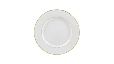 Gold Rimmed China Dessert Plate 7.75 in.