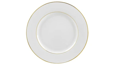 Gold Rimmed China Dinner Plate 10.75 in.