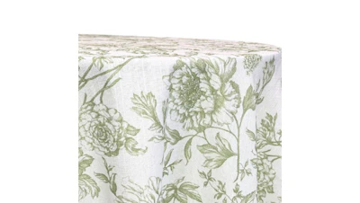 Green Vintage Toile 90″ x 156″ Rectangle