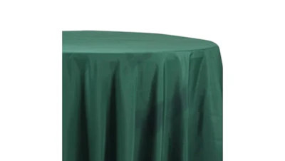 Hunter Green Polyester 132″ Round