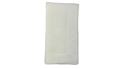 Ivory Hemstitch Linen Napkin 20″ x 20″