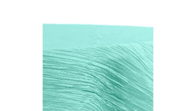 Lawson Blue Accordion Crinkle Taffeta 132″ Round