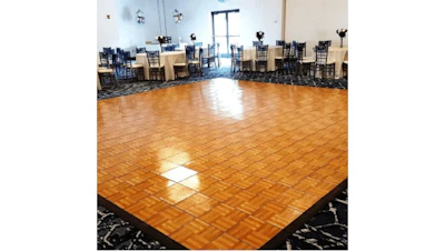 Light Oak Parquet Laminate Dance Floor