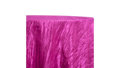 Magenta Pink Lux Accordion Taffeta 132″ Round