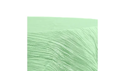 Mint Green Accordion Taffeta 132″ Round