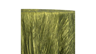 Olive Green Lux Accordion Taffeta 90″ x 156″ Rectangle