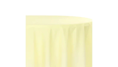 Pastel Yellow Polyester 90″ x 132″ Rectangle