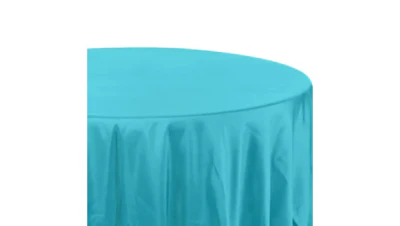 Peacock Blue Polyester 108″ Round