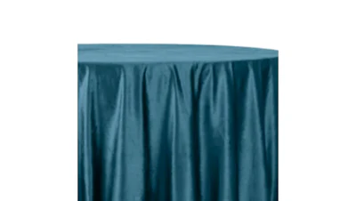 Peacock Blue (Economy) Velvet 120″ Round