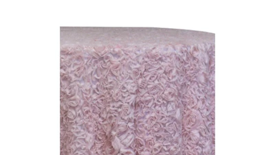Pink Rose Chiffon 120″ Round