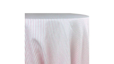 Pink Textured Pinstripe 132″ Round