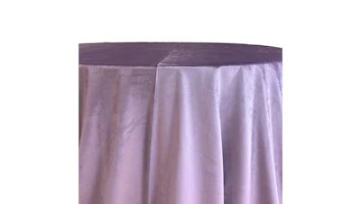 Purple Lilac Velvet 132″ Round