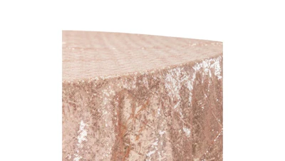 Rose Gold Jewel Sequin 120″ Round