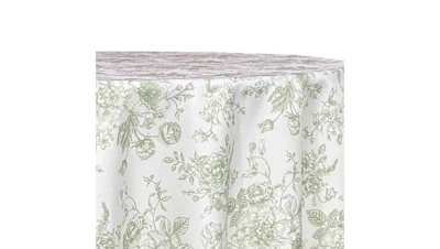 Sage Green Toile 132″ Round
