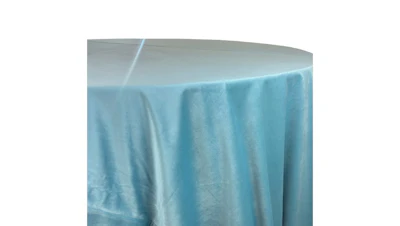 Seafoam Blue (Lux) Velvet 136″ Round