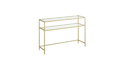 Sheila Gold Console Table Rectangle