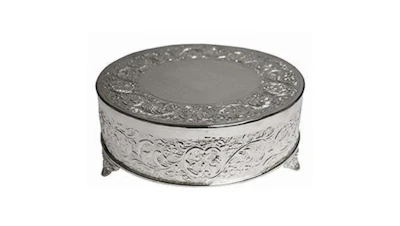 Silver Cake Stand 22 in. Round