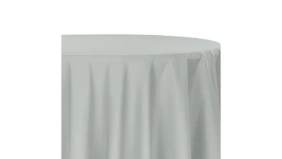Silver Polyester 108″ x 156″ King’s Drape