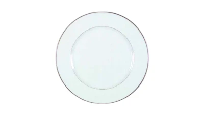 Silver Rimmed China Salad Plate 9.125 in.