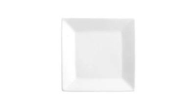 Square White China Bread and Butter Plate 6in