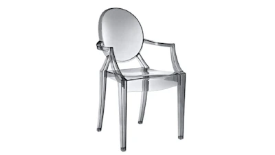 Smoked Ghost Chair w/ Arms