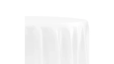 White (Lux) Lamour 132″ Round