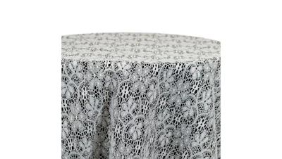 White Clove Lace Overlay 120″ Round