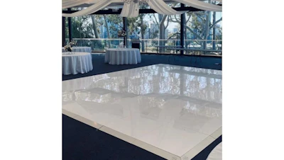 White Gloss Dance Floor 3x3
