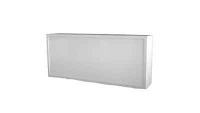 8ft White Light Up Bar