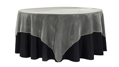Ivory Organza 90″ x 90″ Square Overlay