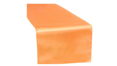 Orange Satin Table Runner