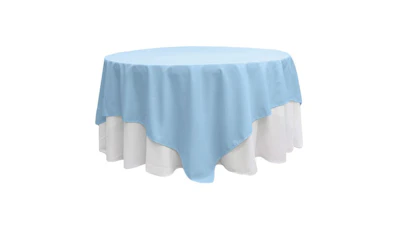 Sky Blue Polyester 90″ x 90″ Square