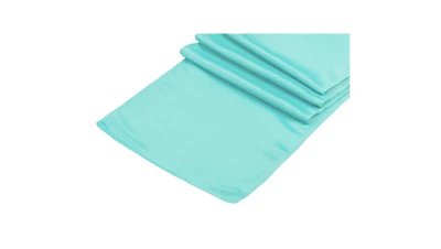 Turquoise Blue Lamour Table Runner