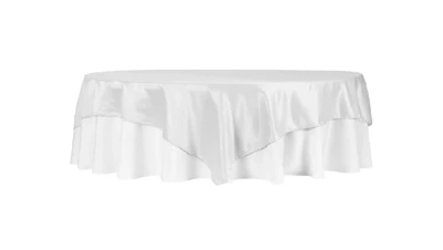 White Lamour 90″ x 90″ Square Overlay